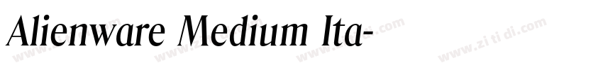 Alienware Medium Ita字体转换 Alienware Medium Ita字体转换